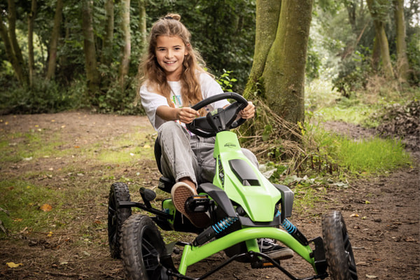 Met schokabsorberende off-road veren