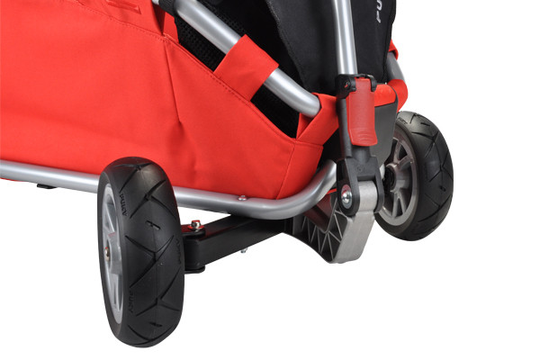 Met stevige lekvrije banden.