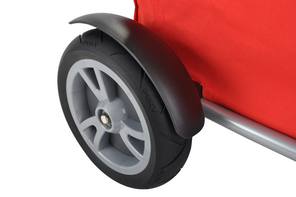 Inclusief twee spatborden op de achterwielen.