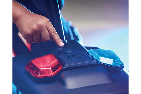 Met de knop aan te zetten