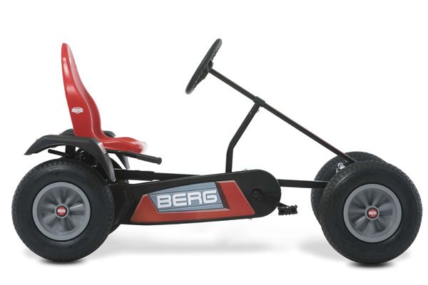 Stoere skelter met verstelbare zitting.