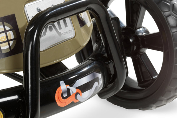 Met metalen voorbumper voor extra bescherming.