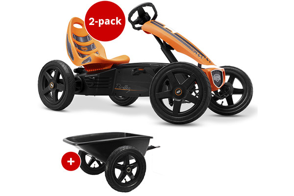 BERG Rally orange   junior aanhanger.