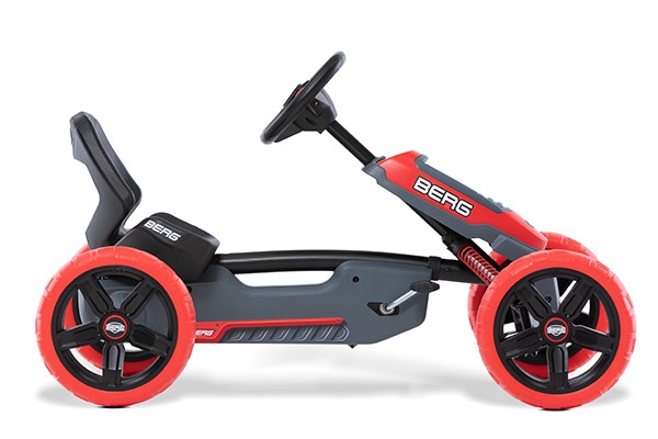 Dankzij de schommel-as altijd grip op de weg.